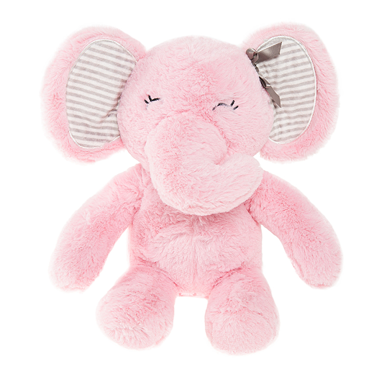 Blanket and elephant plush set