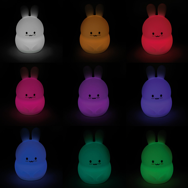 Silicone LED lamp rabbit