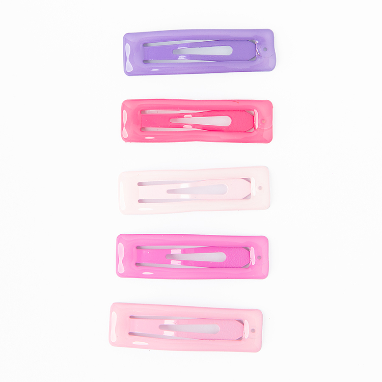 Hair clips pink