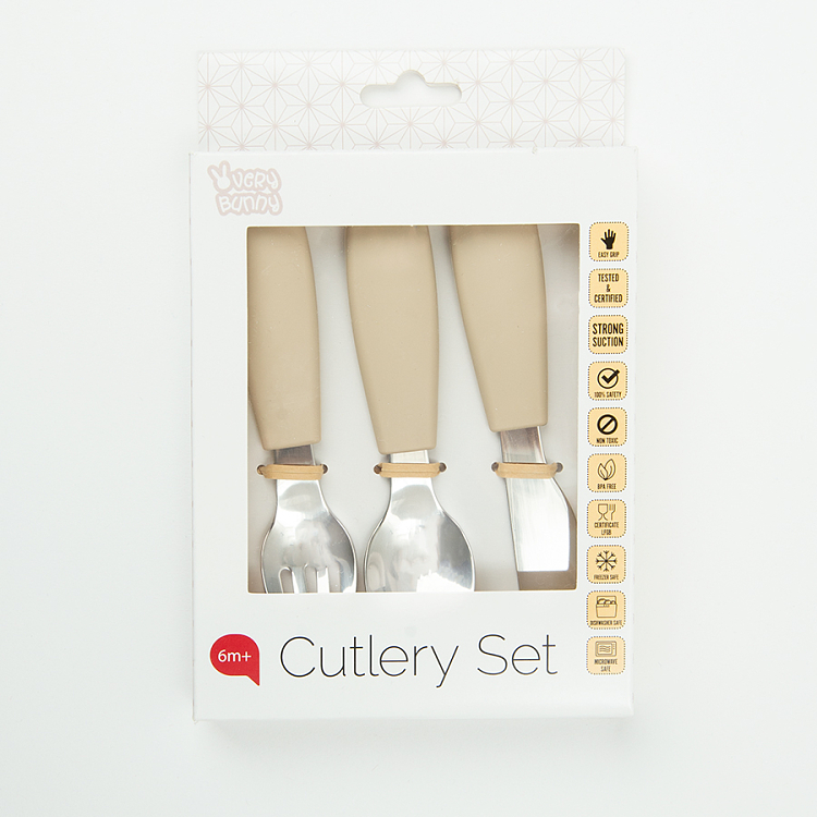 Cutlery set beige