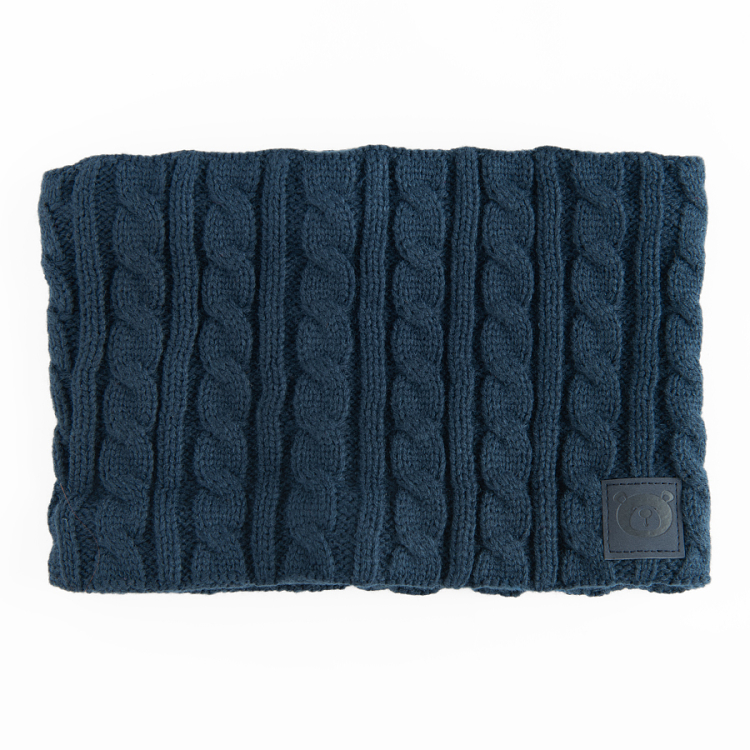 Blue tube scarf