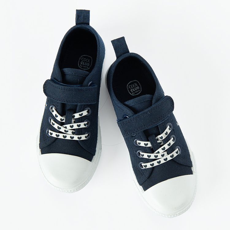 Dark blue sneakers with dog Best Friend print