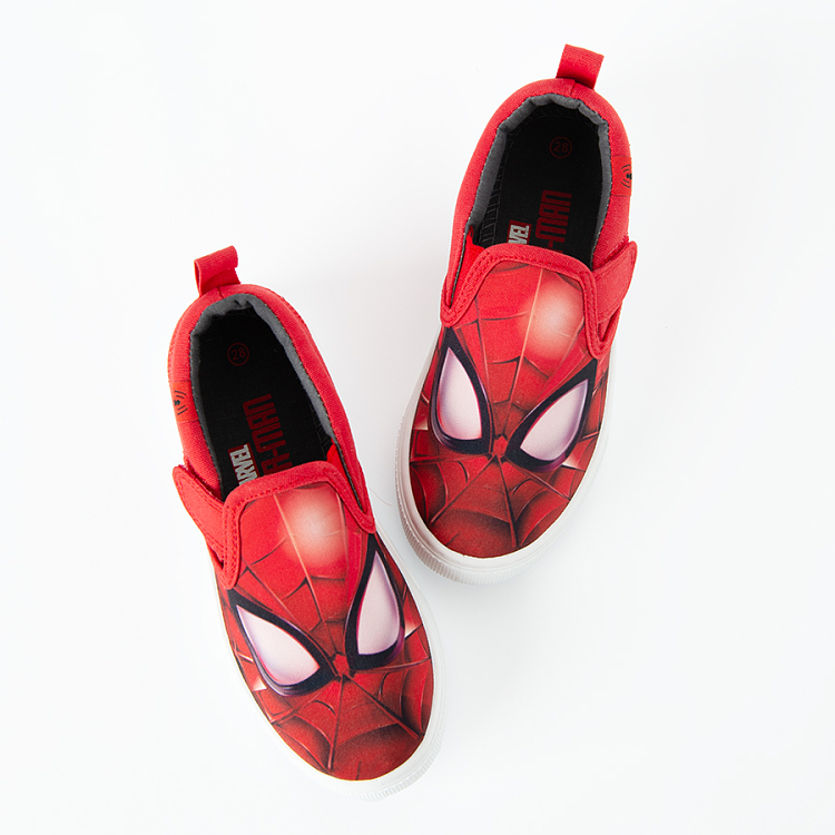 Spiderman red canvas slip on Coolclub