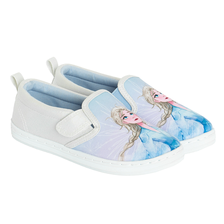 Frozen canvas slip on shoes