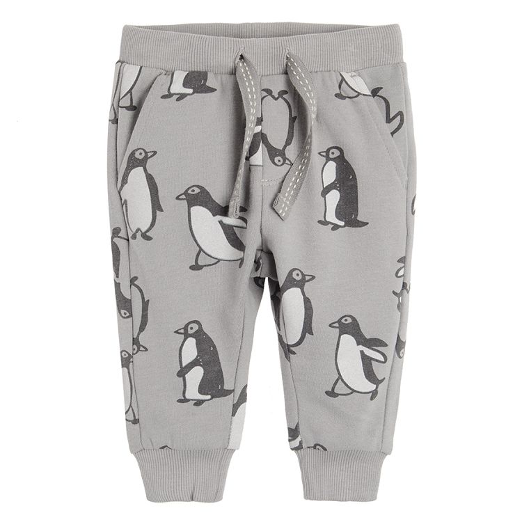 Grey penguin jogging pants