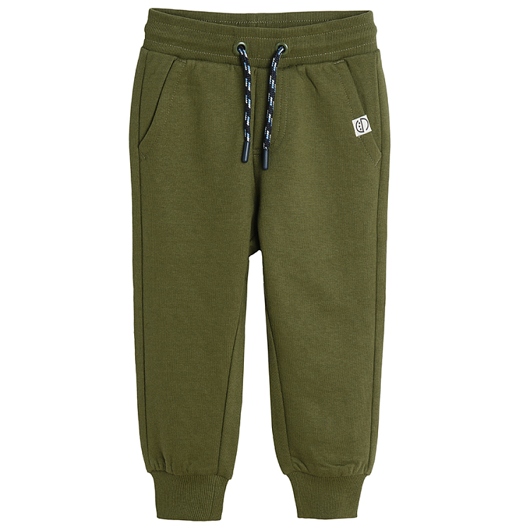 Khaki and blue with cord jogging pants 2 pack