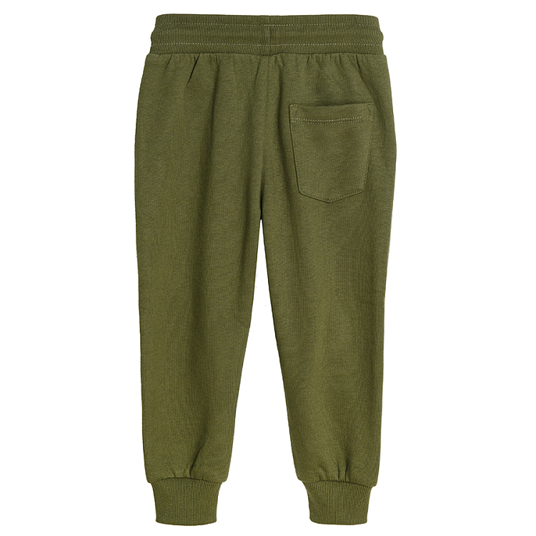 Khaki and blue with cord jogging pants 2 pack