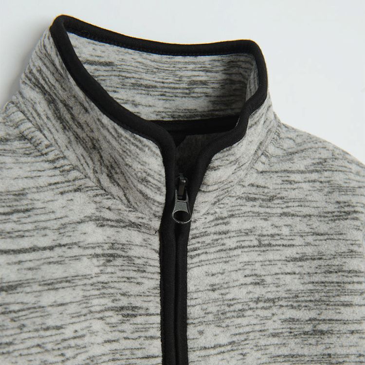 Grey zip through sweatshirt