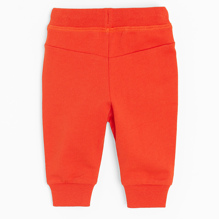 Coral jogging pants with cord