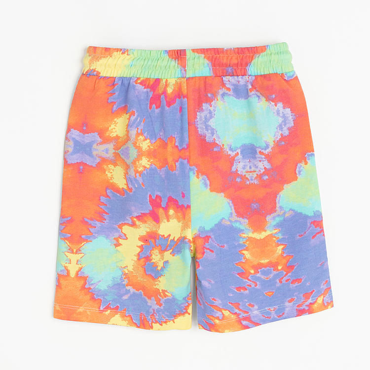 Tie dye long shorts