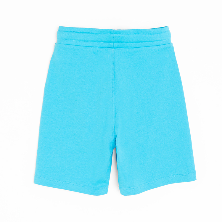 Turquoise long shorts with cord