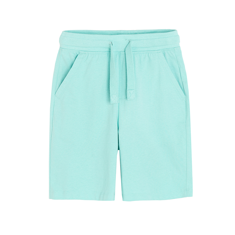 Blue and turquoise shorts with cord- 2 pack