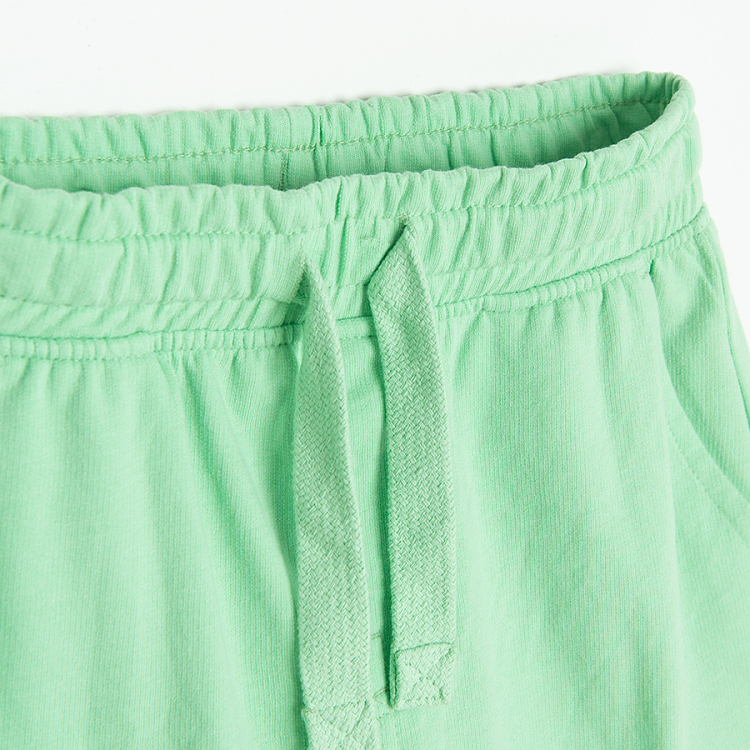 Green shorts with cord