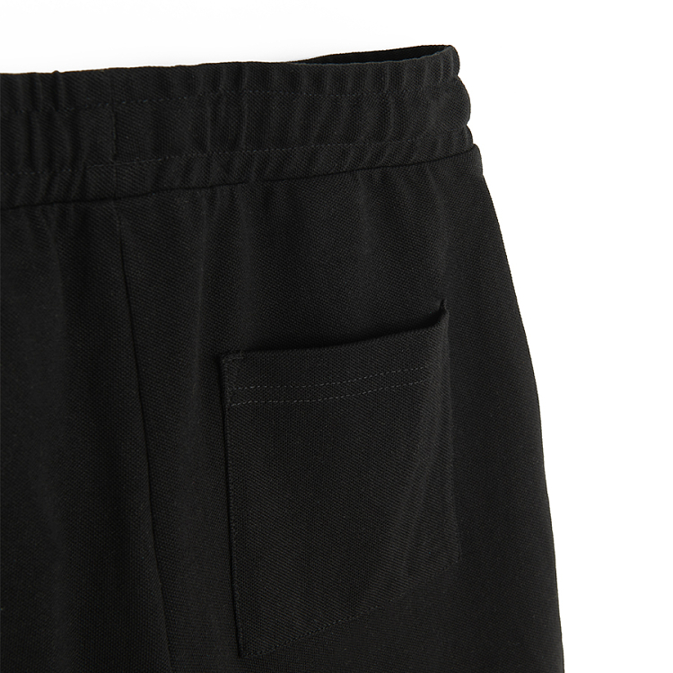 Black shorts with zip pockets