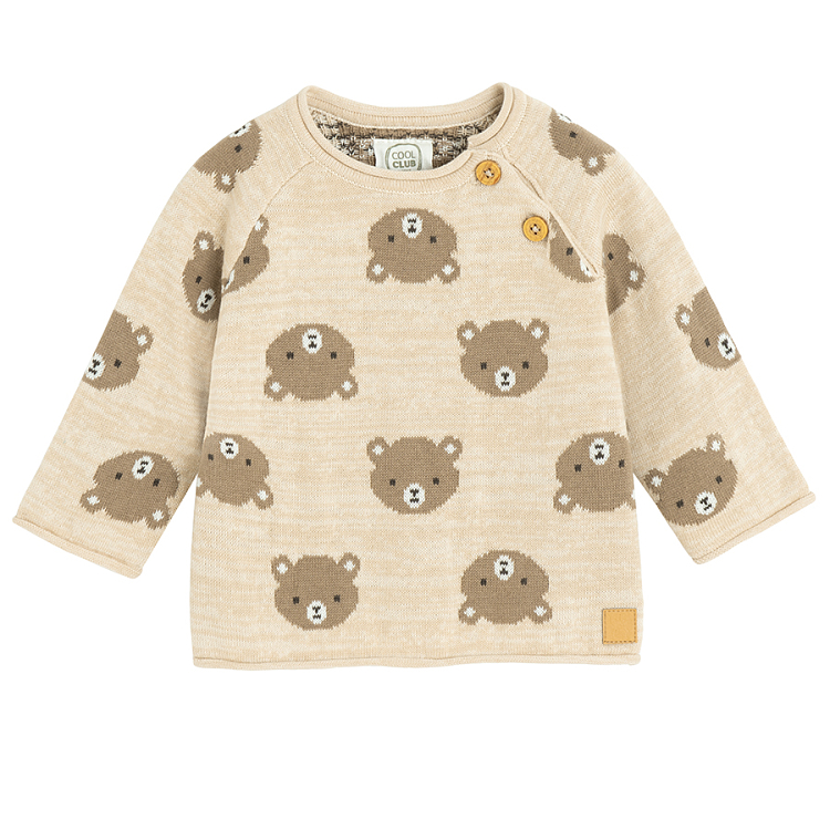 Sweater with bear print