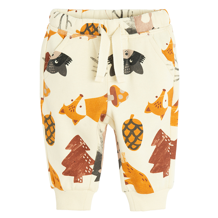 Joggin set with forest animals print- 2 pieces