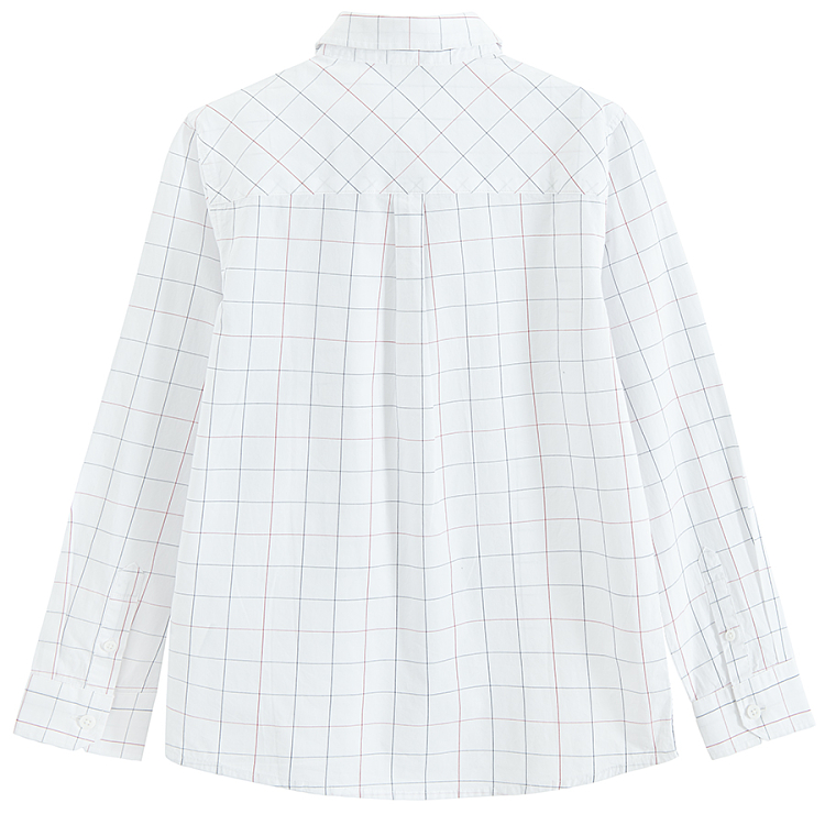 Checked button down shirt