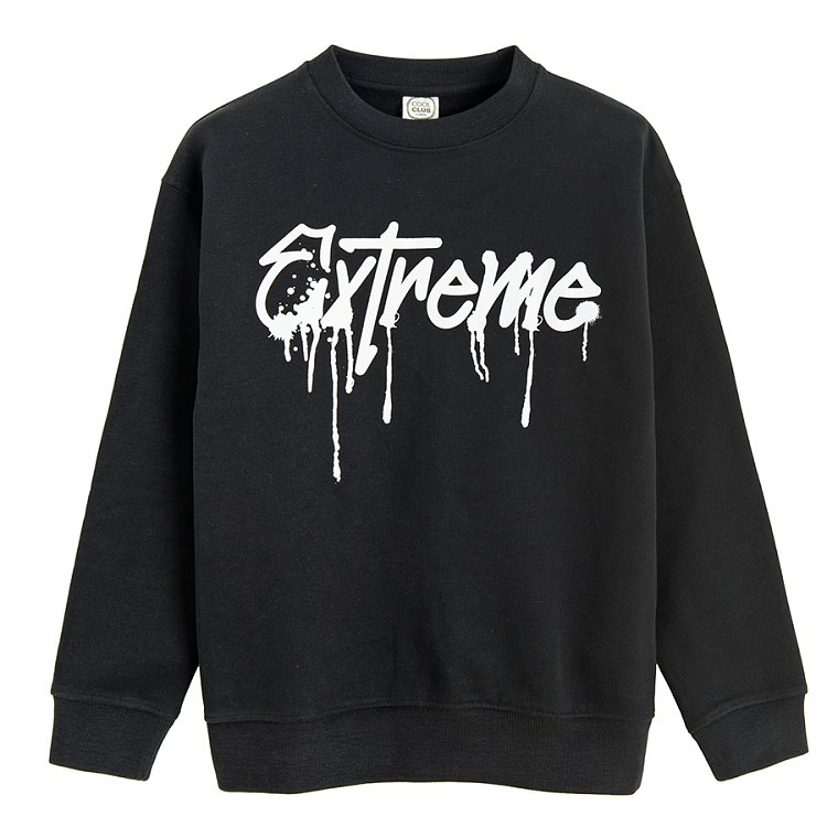 Black sweatshirt with EXTREME print