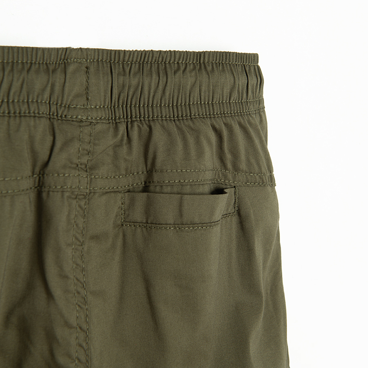 Khaki cargo trousers