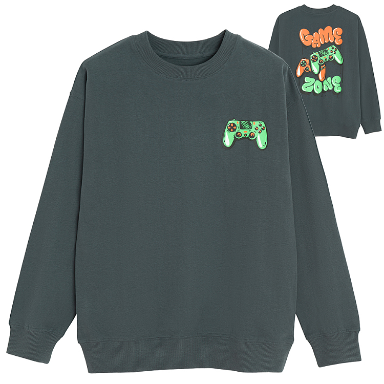 Bluet sweatshirt with gaming print