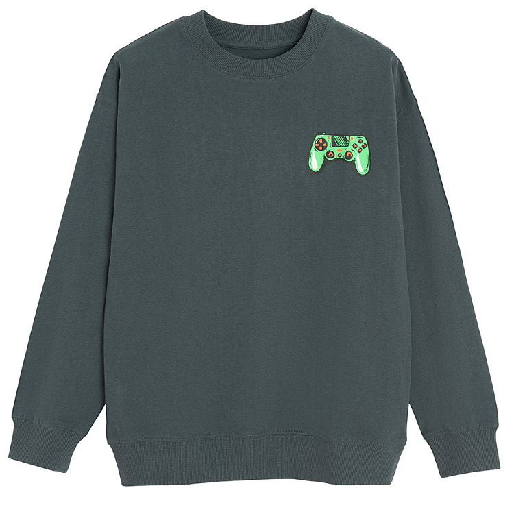 Bluet sweatshirt with gaming print