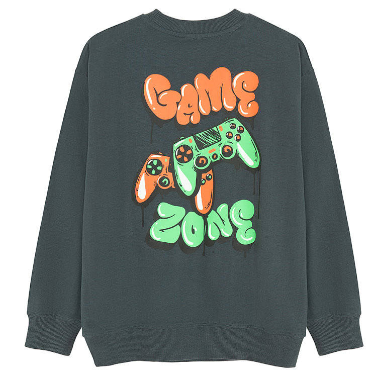 Bluet sweatshirt with gaming print