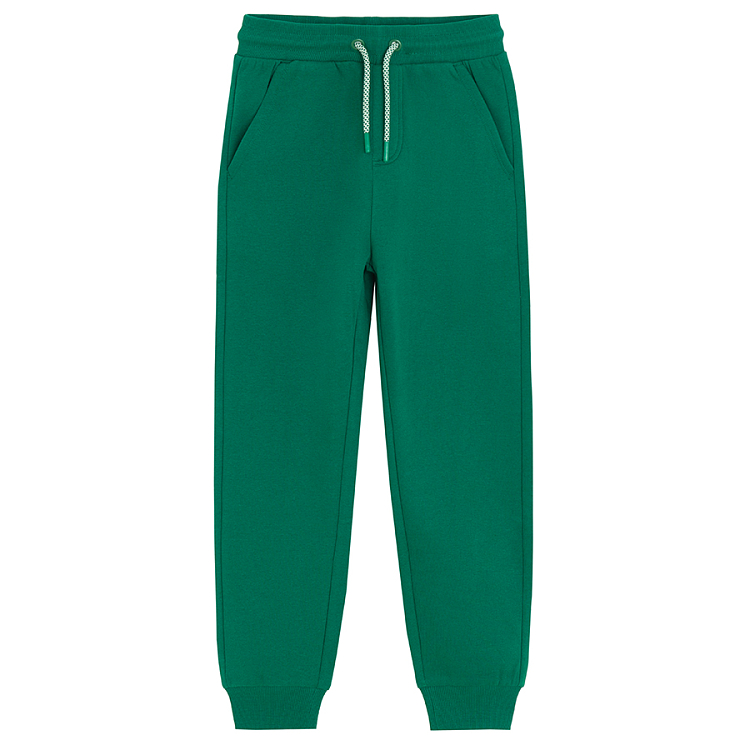 Green jogging pants