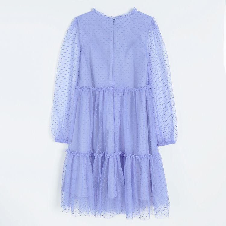 Violet ruffle tull dress