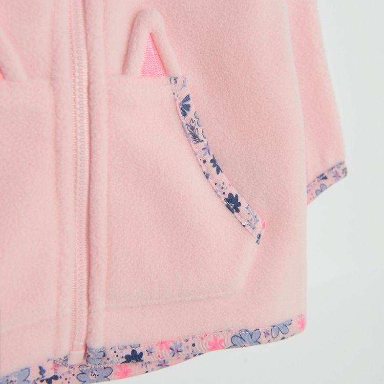 Pink zip through sweatshirt