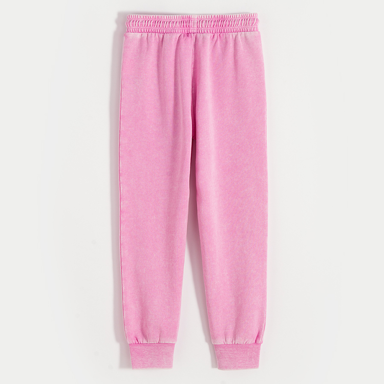 Pink sweatpants with cord