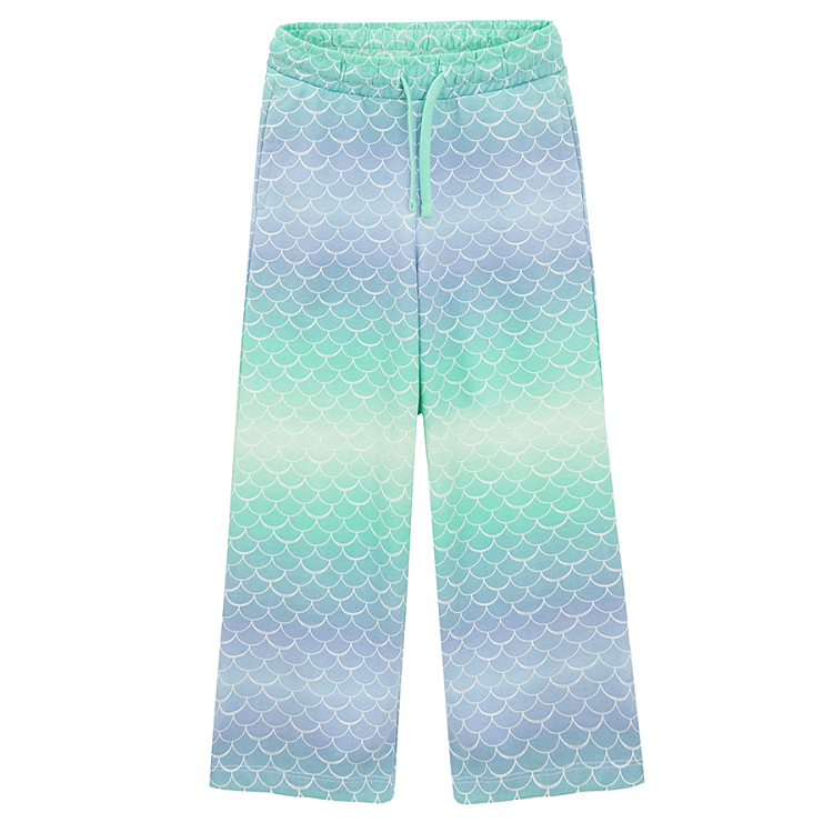 Pants in mermaid pattern