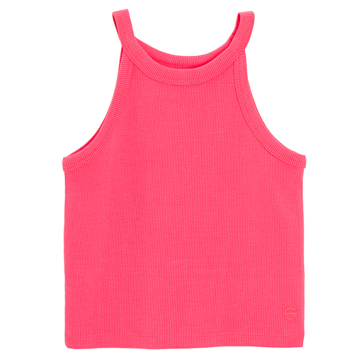 Fucshia sleeveless T-shirt