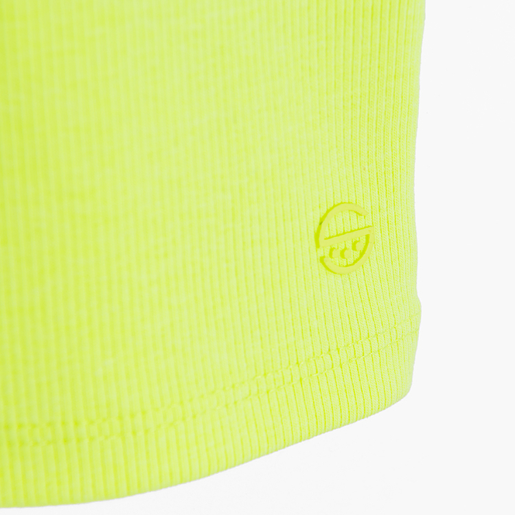 Fluo sleeveless T-shirt