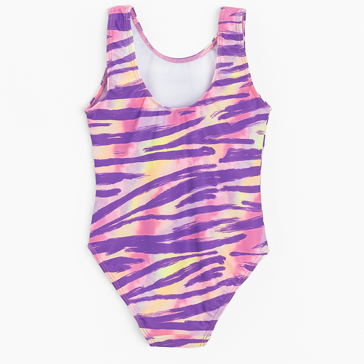 Purple tie dye swimsuit