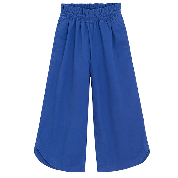 Blue wide leg trousers