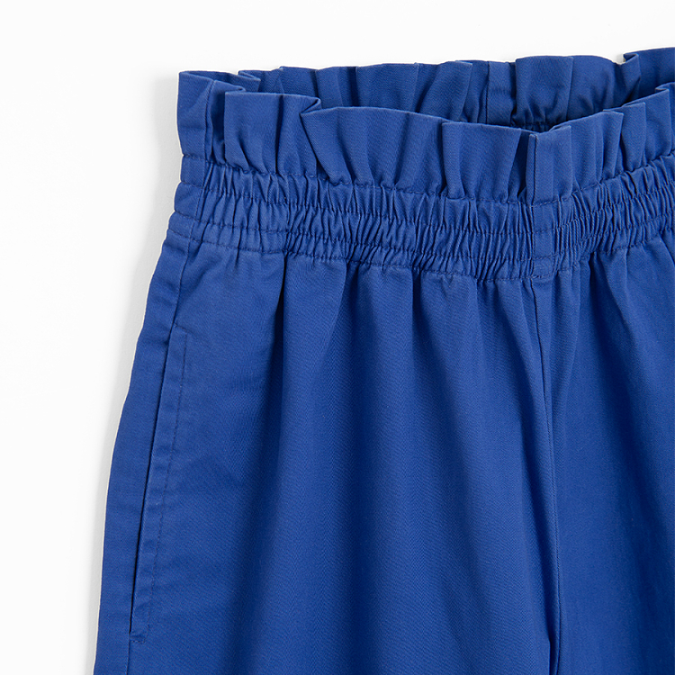 Blue wide leg trousers