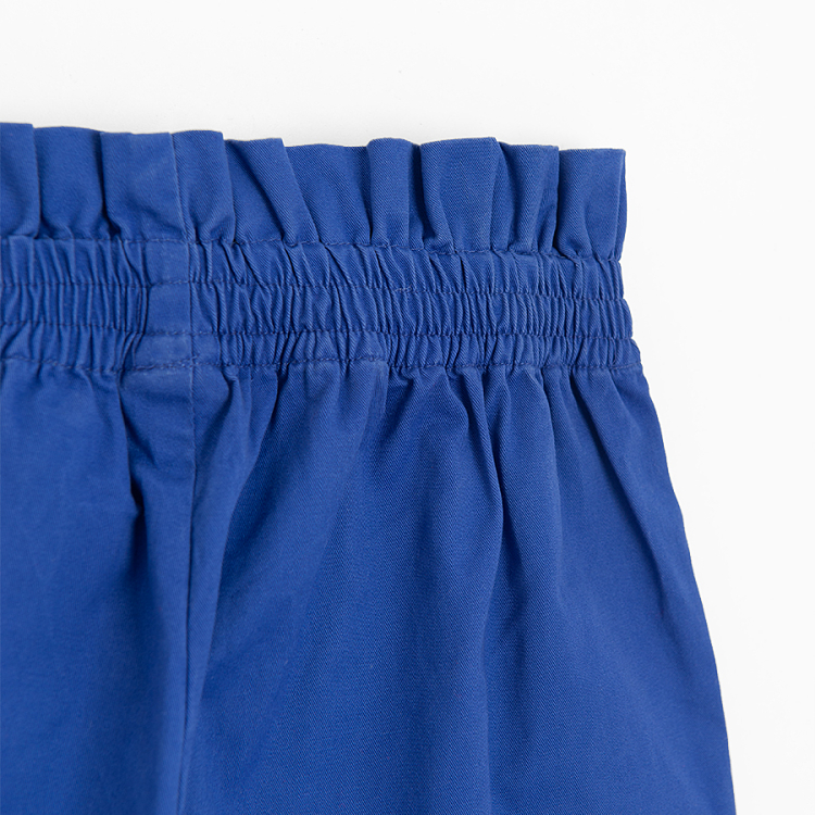 Blue wide leg trousers