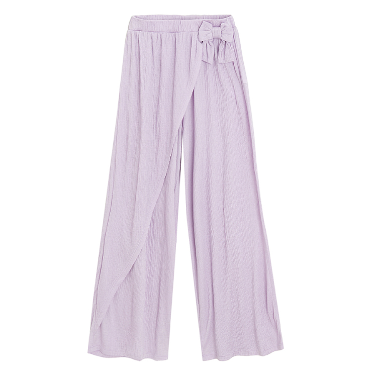 Purple wide leg pants