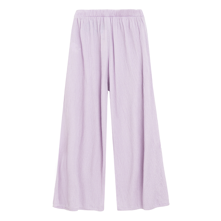 Purple wide leg pants