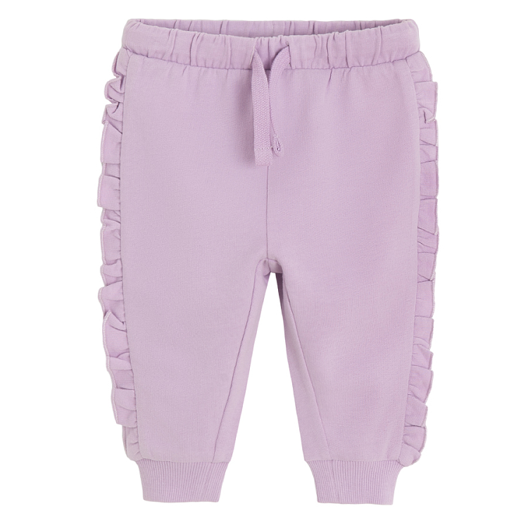 Purple jogging pants