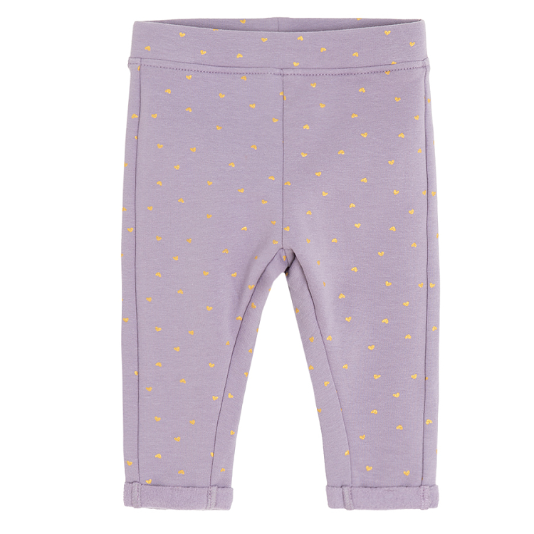 Violet polka dot jeggings