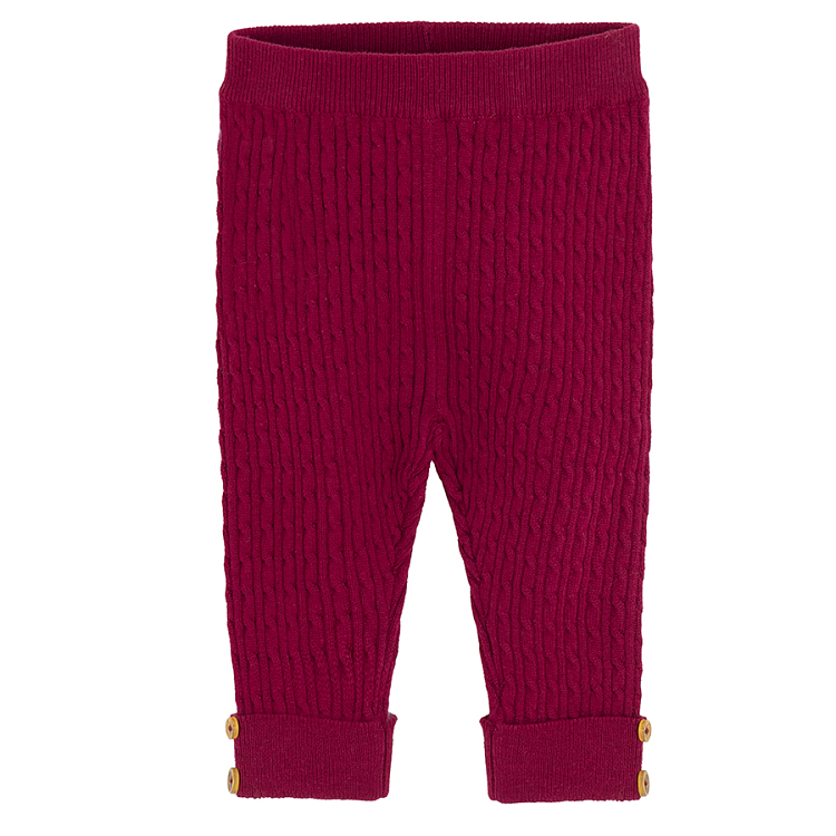 Burgundy jeggings