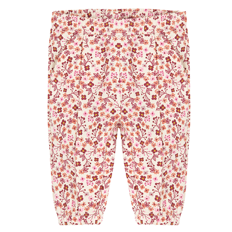 Floral and violet jogging pants- 2 pack