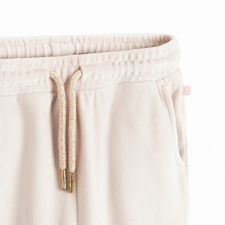 Beige jogging pants