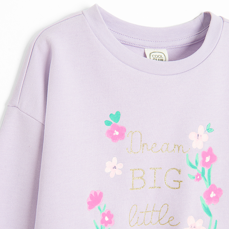 Violet blouse with DREAM big liitle ONE