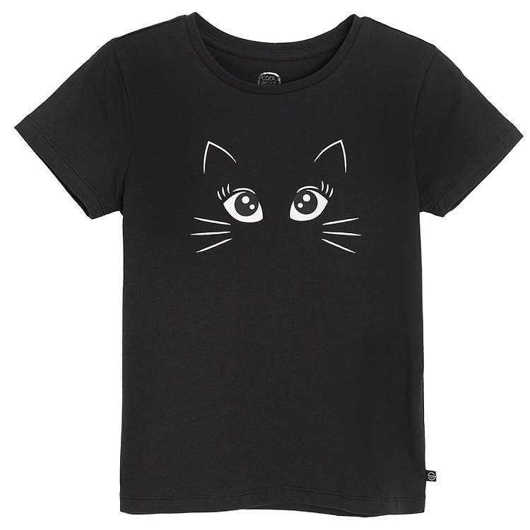 Black T-shirt with halloween print