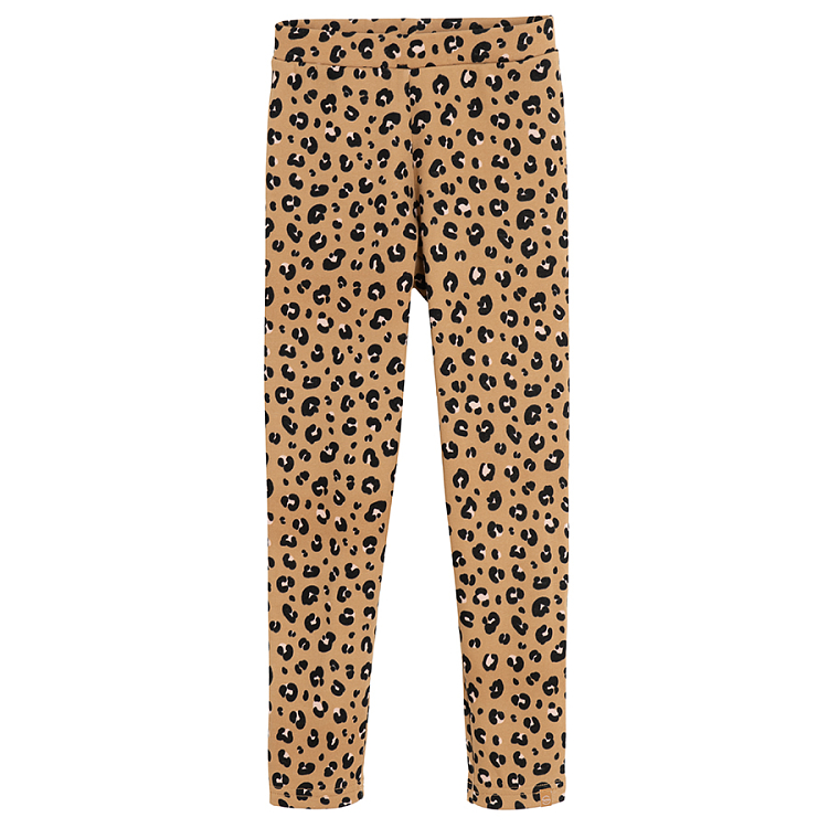 Pink animal print jeggings