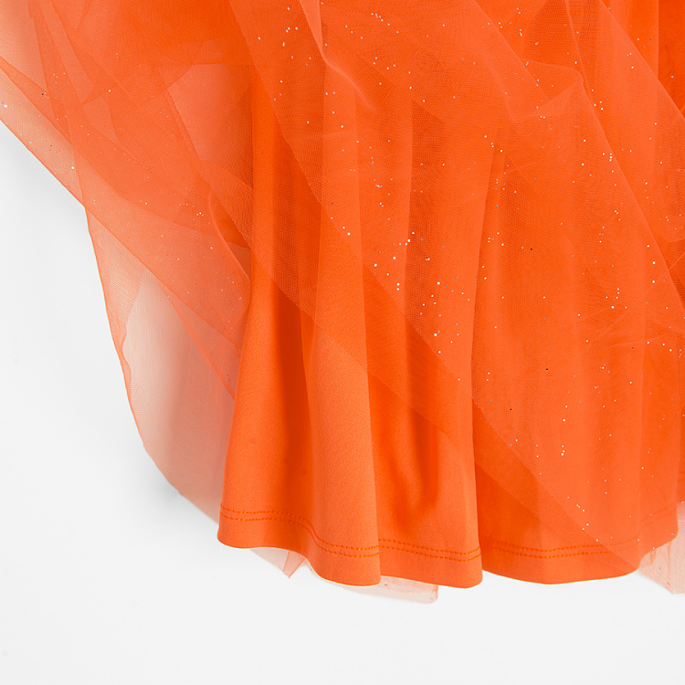 Orange tulle sparkly skirt