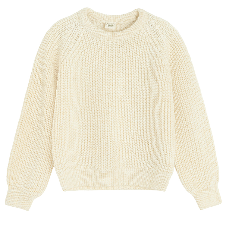 Ecru knit sweater