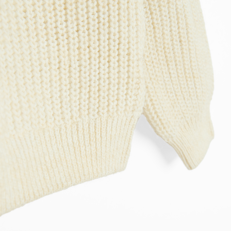 Ecru knit sweater